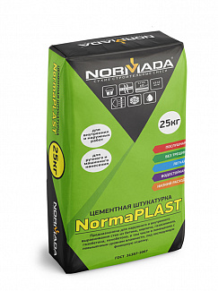 Цементная-известковая штукатурка NORMADA NormaPlast 25кг